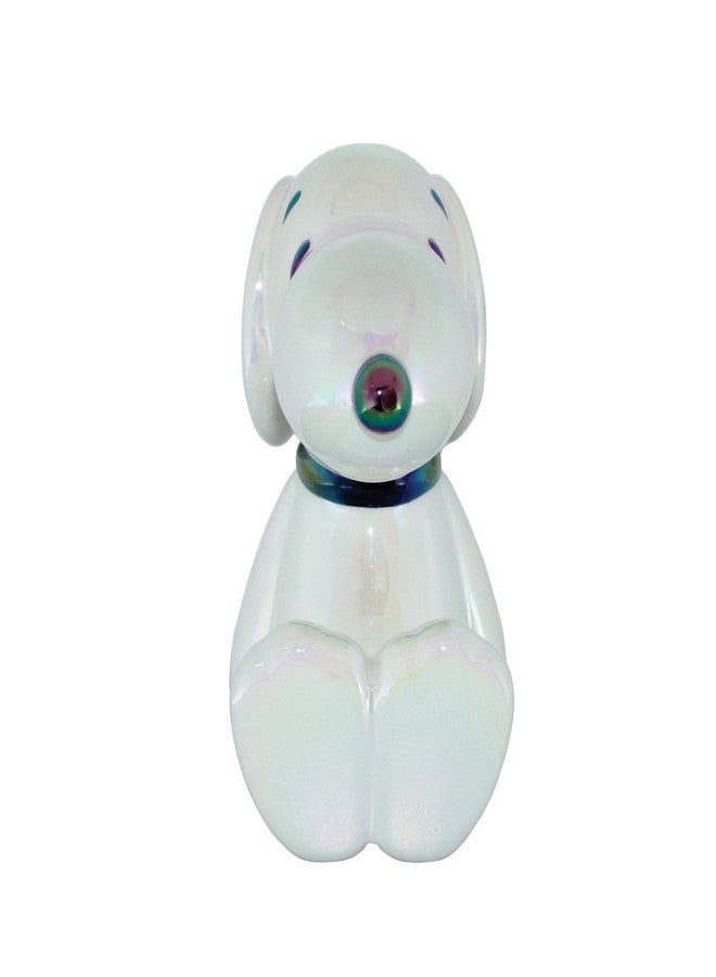 Department 56 Peanuts Snoopy The Beagle Seated Pose Coin Bank, 6.42 Inch, White - Image 2